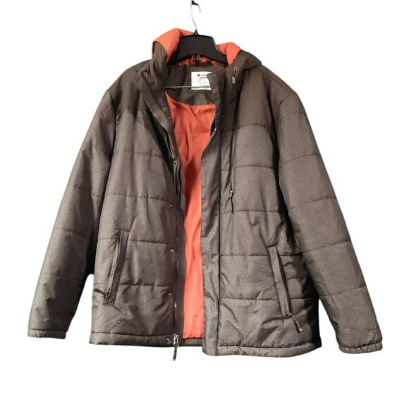 Champion Performance Puffer Jacket Large/ Brown Heather - Picture 1 of 7